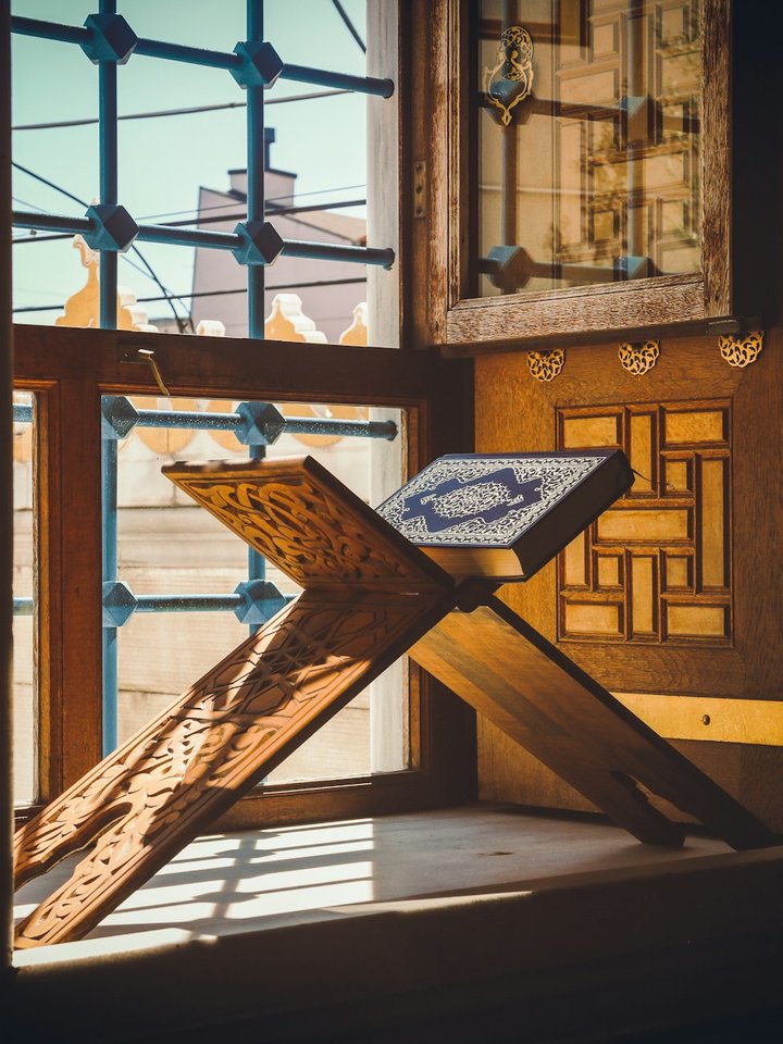 Quran on a stand